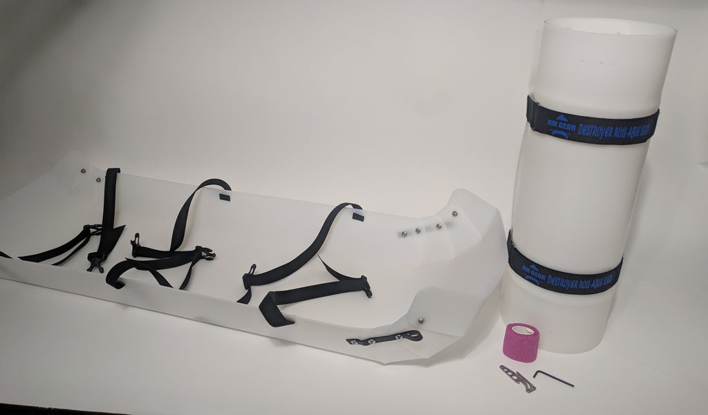 Sled fits in a suit case for travels, easy to assemble (tools are provided)